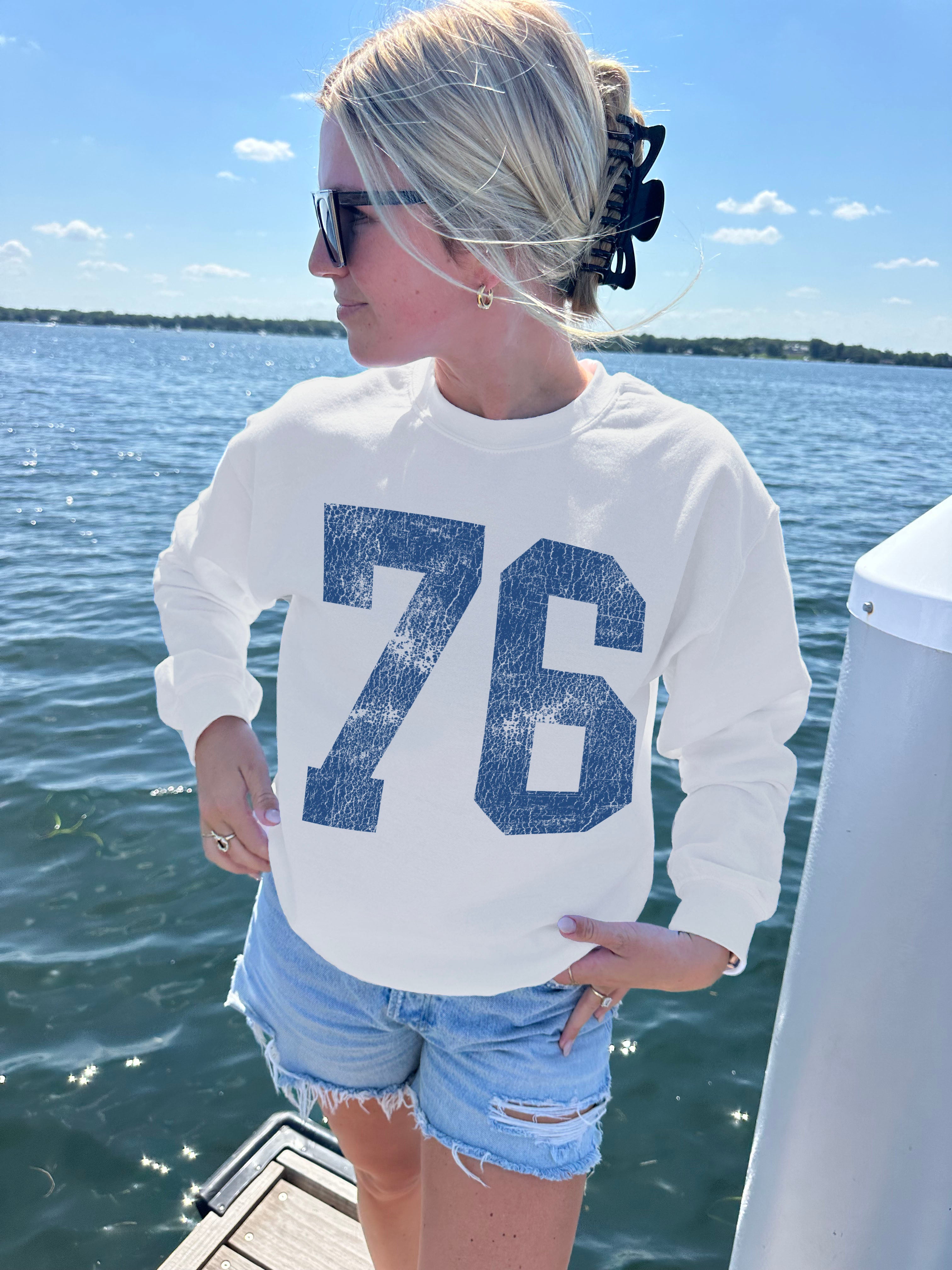 76 Varsity Crewneck Sweatshirt