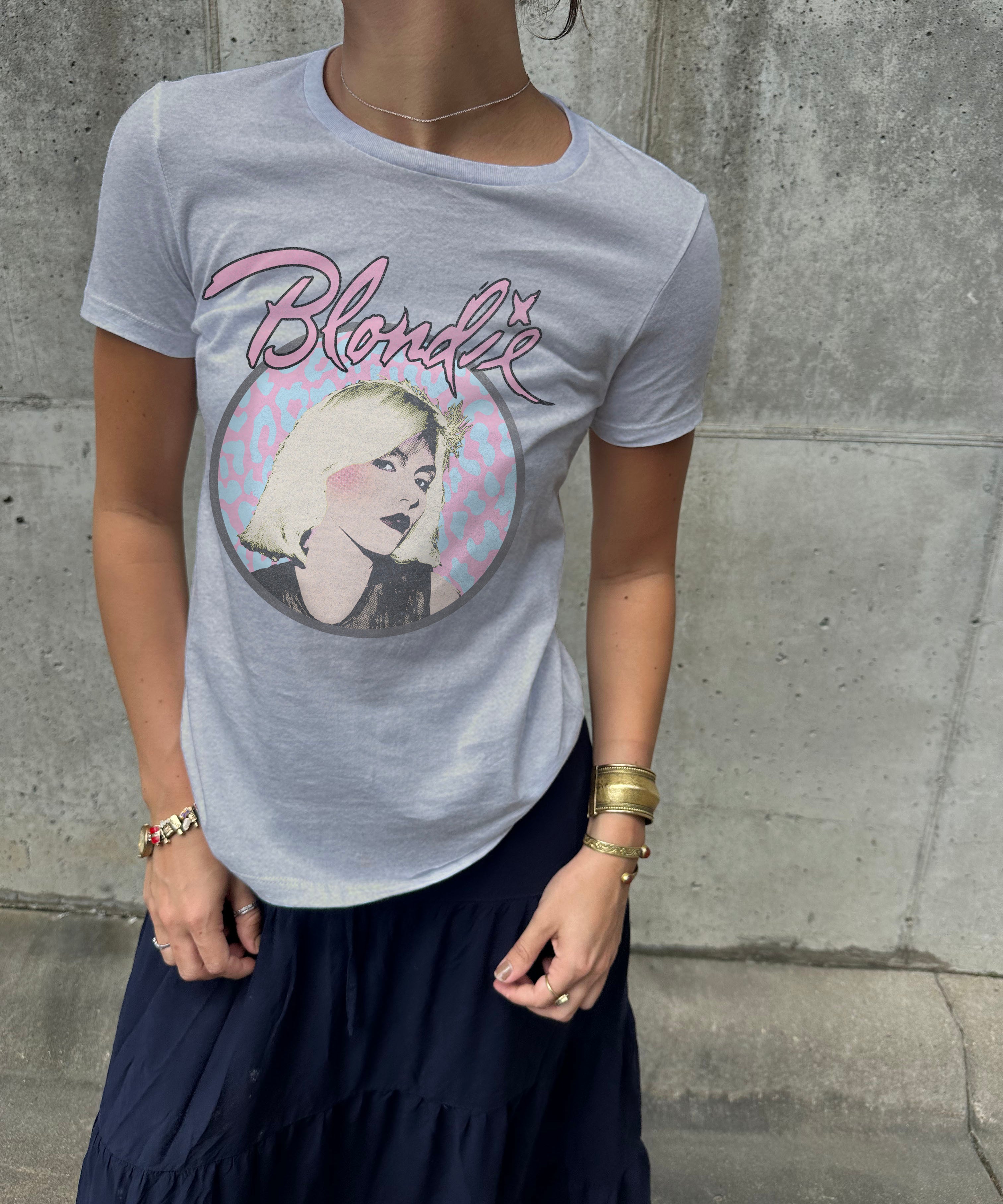 Whitish Grey "Blondie" Tee shirt for Women with Blondie image