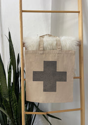 Bold Cross Tote Bag