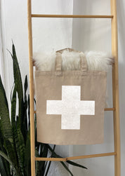 Bold Cross Tote Bag