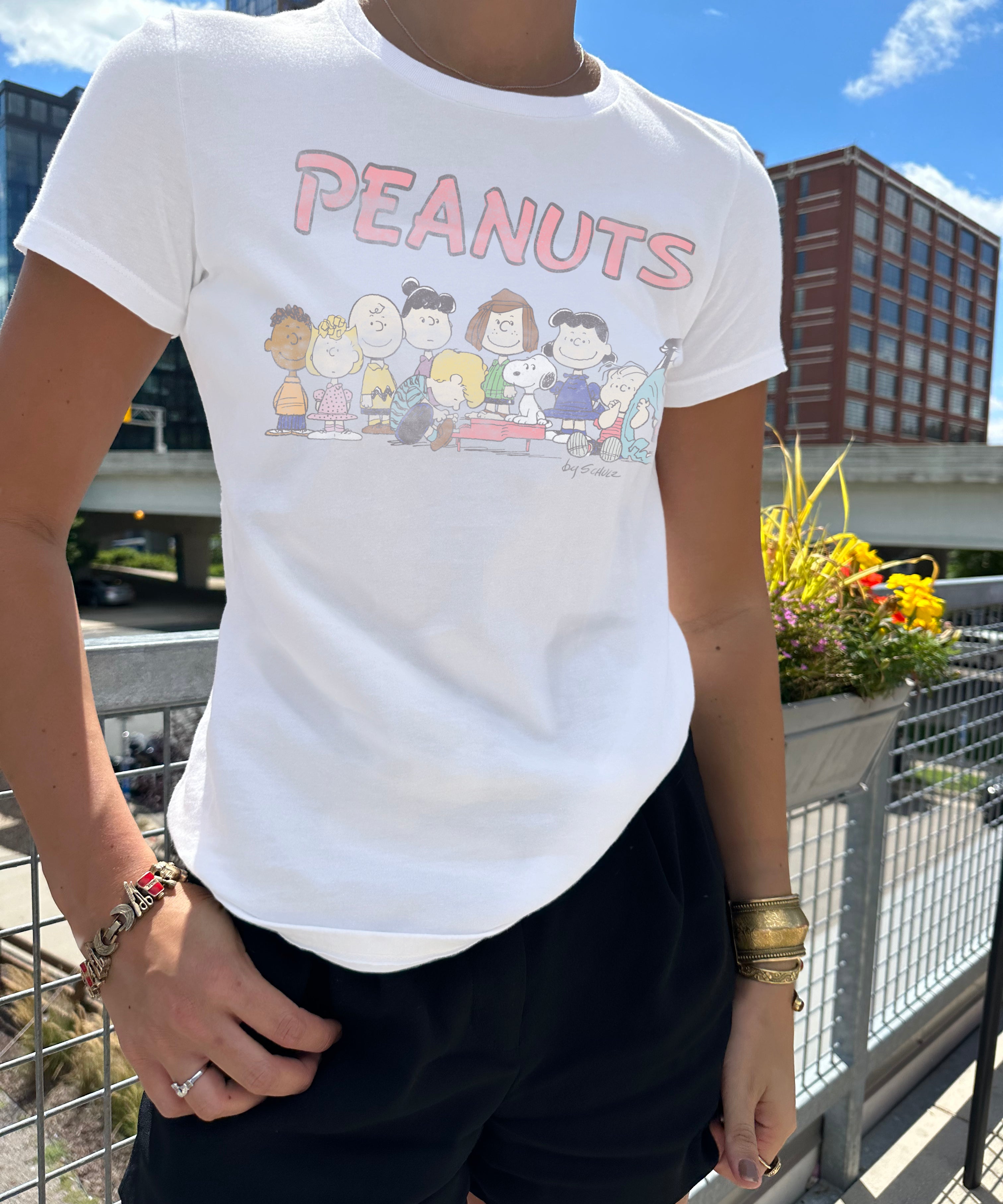 Colorful Peanuts Crew Short Sleeve Tee