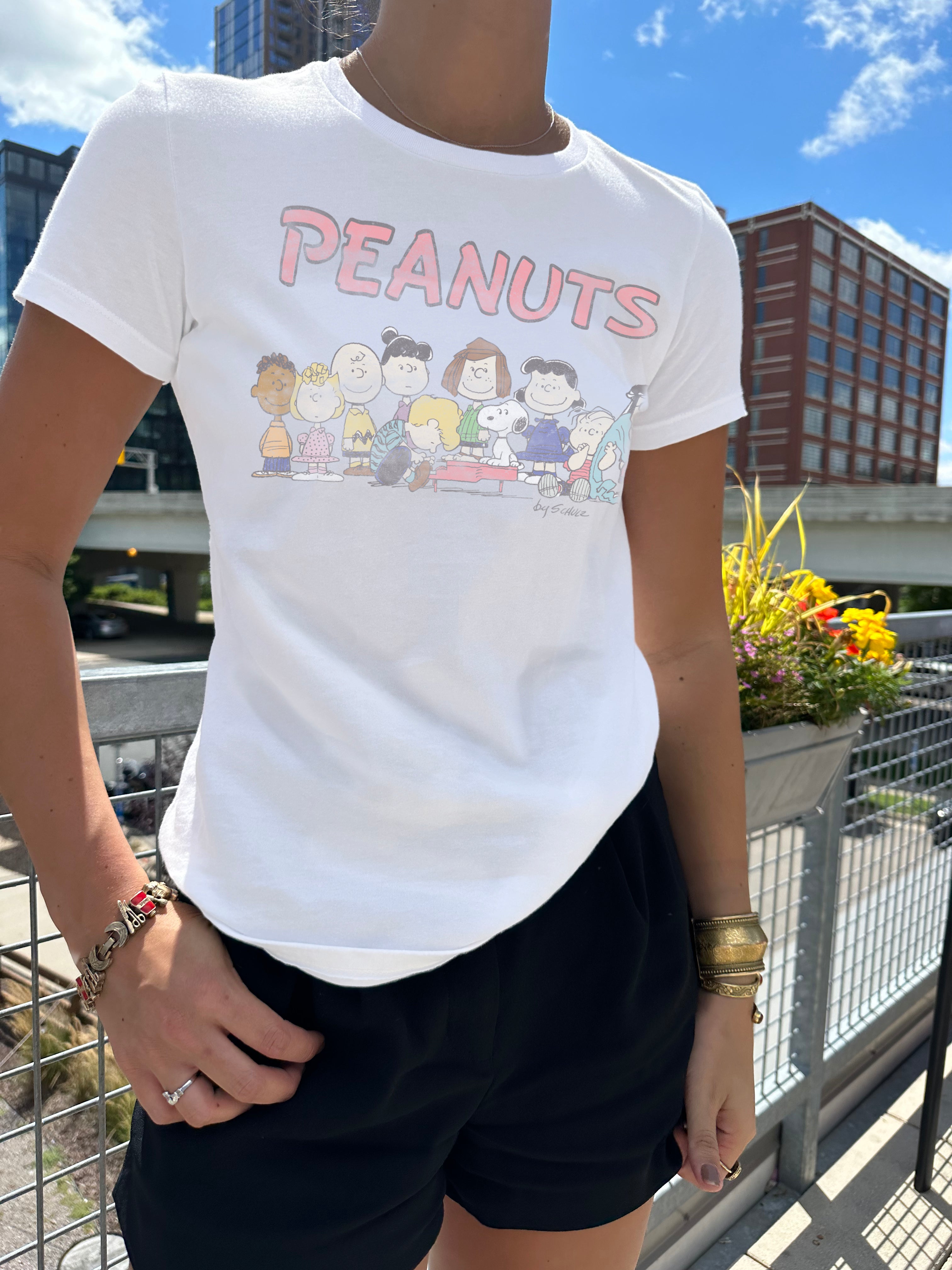 Colorful Peanuts Crew Short Sleeve Tee
