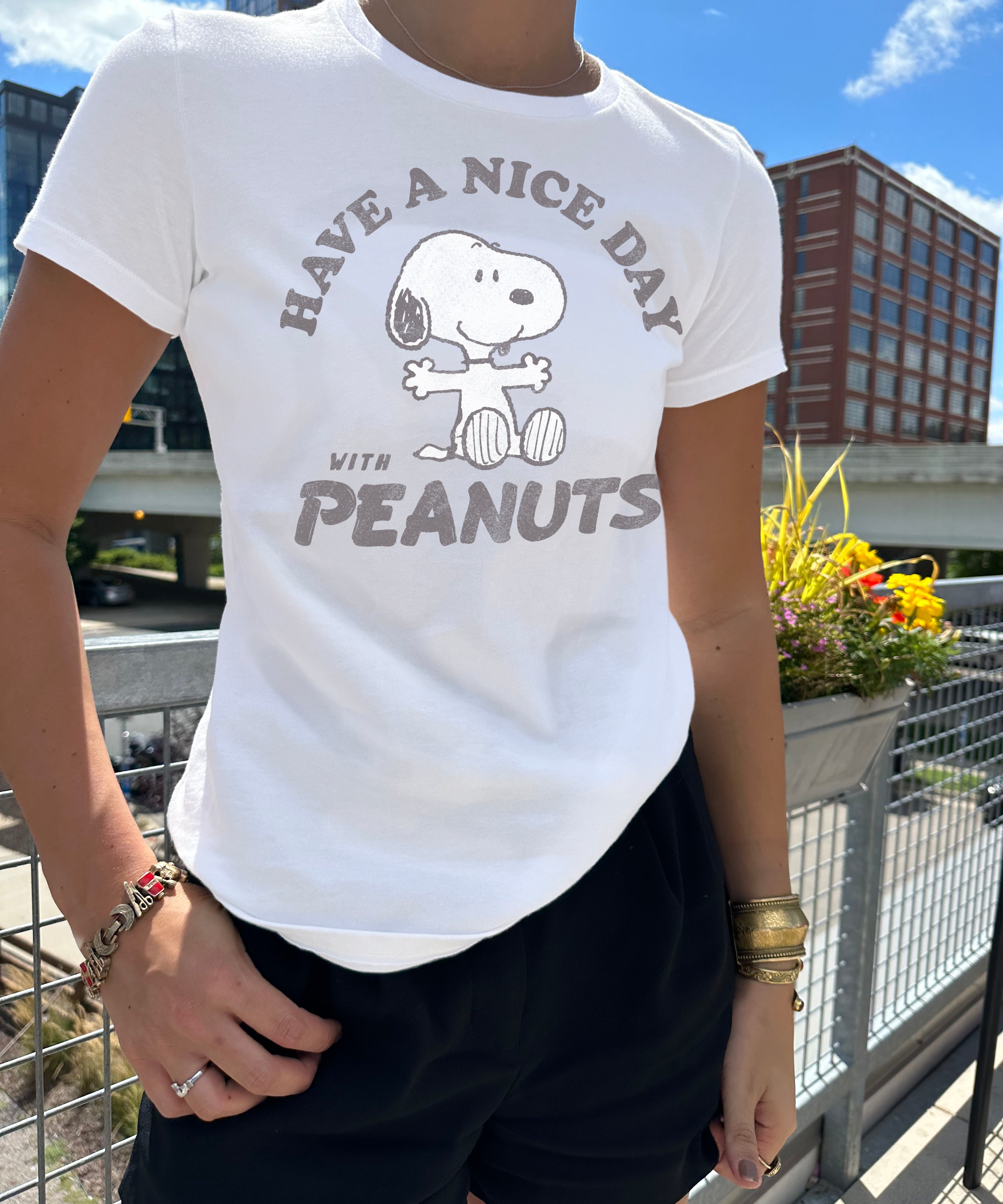 Have a Nice Day with Peanuts Short Sleeve Tee