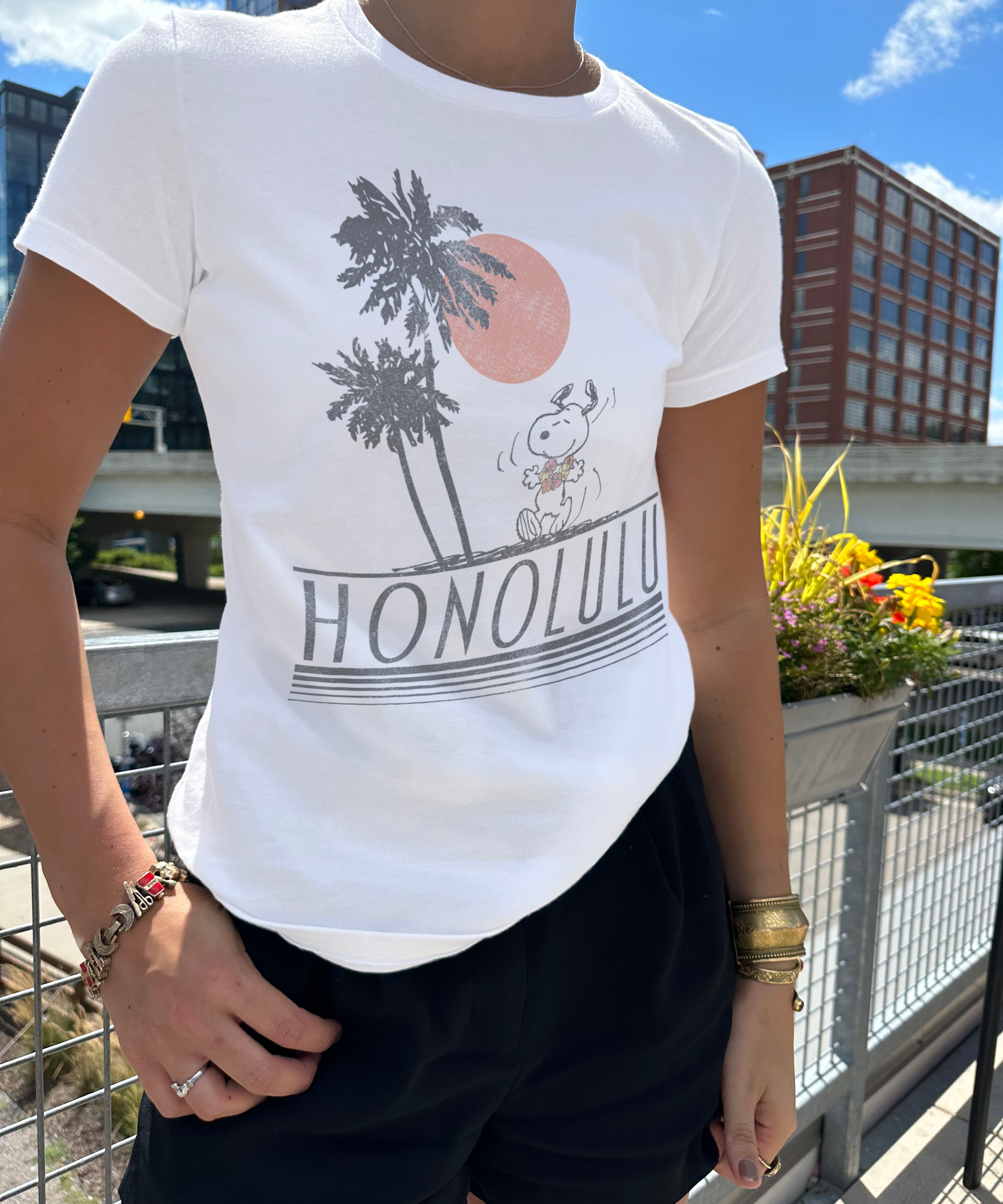 Honolulu Snoopy Short Sleeve Tee