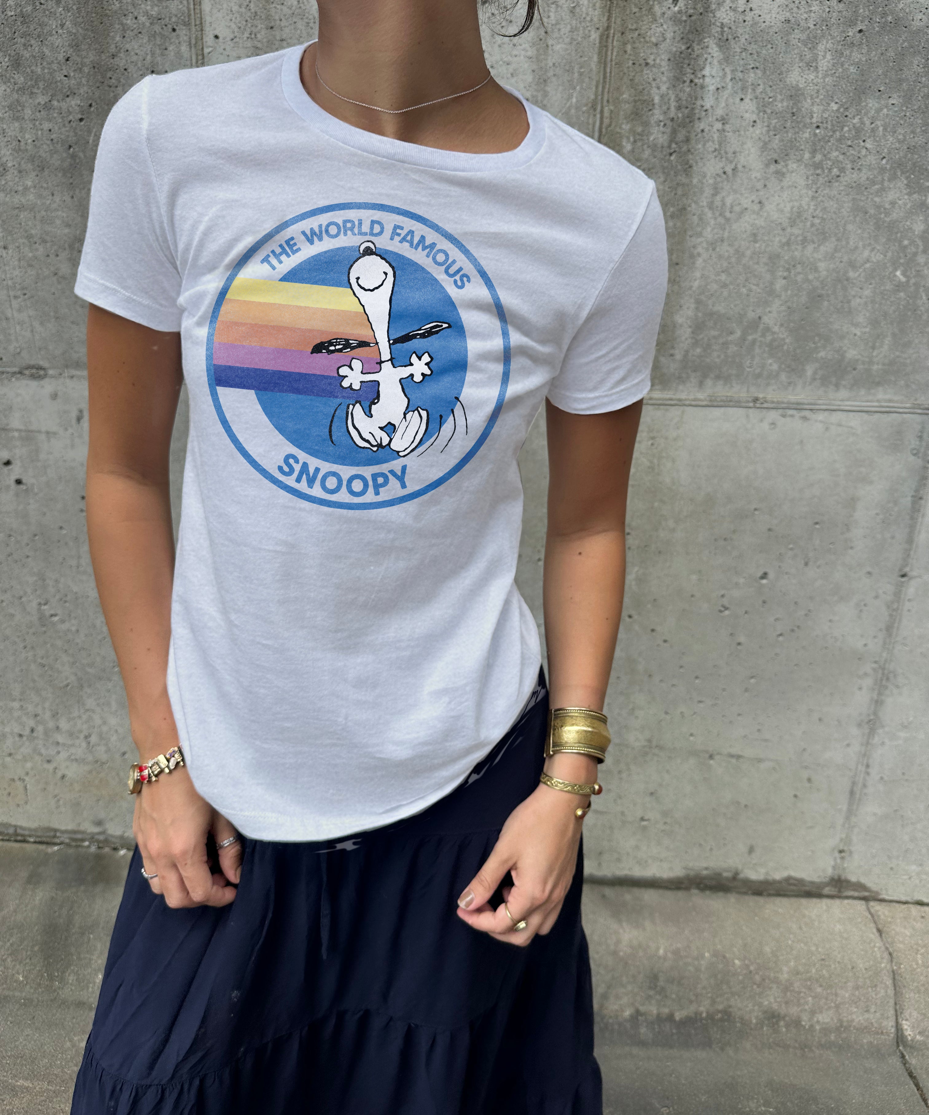 White World Famous Snoopy Short Sleeve Tee